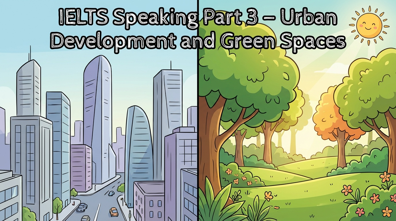 Urban Development and Green Spaces – The IELTS TIME Podcast